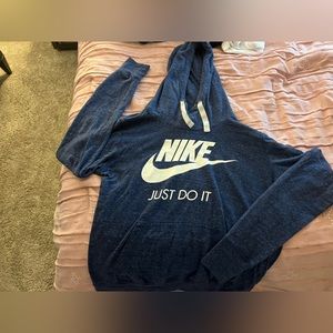 Nike hoodie. Size M. Color blue.